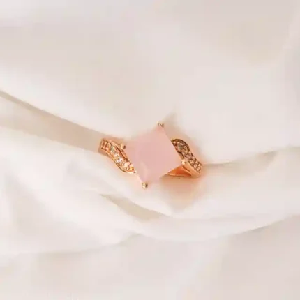 Light Pink Squared Ring